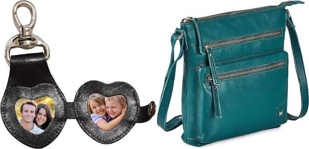 9174 Wise Owl Emerald Green Nappa Accessories Real Leather Small Crossbody